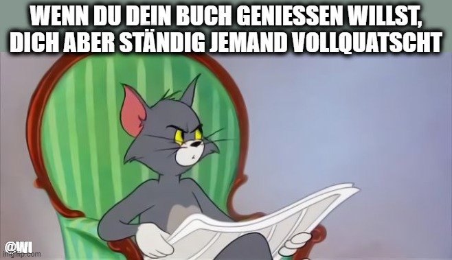 beim lesen gestört werden