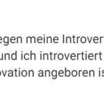 lieber extrovertiert