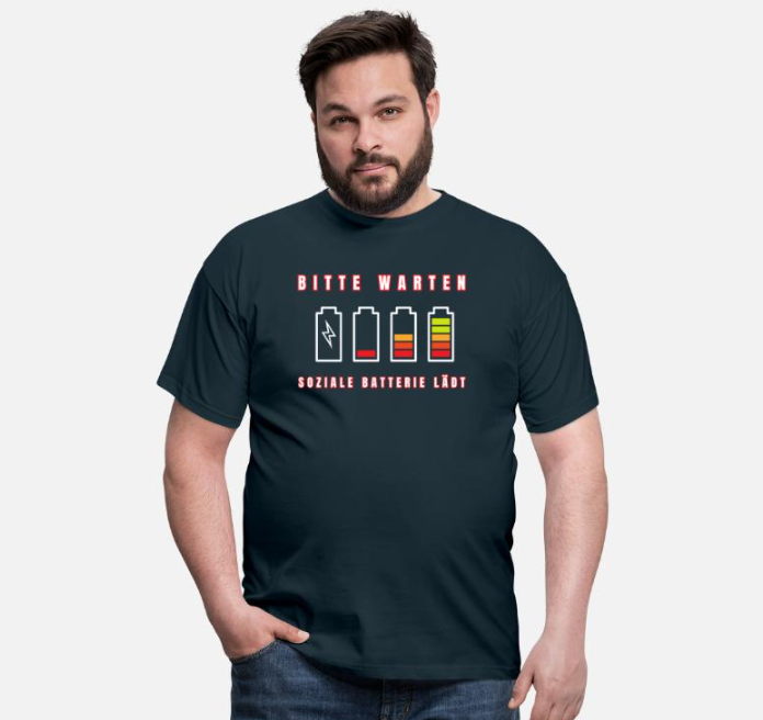 soziale batterie shirt